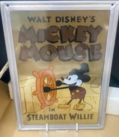 Disney Steamboat Willie Stained Glass 70th Anniversary Limited Edition 248/1928 - Image 2