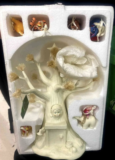 Snowbabies Dept 56 A Very Pooh Christmas Rare Disney Tree & Ornament Set 2006 - Image 4