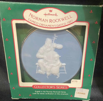 Set Of 9 Vintage Hallmark Norman Rockwell Ornament Collection Cameo 1980-1988 - Image 6