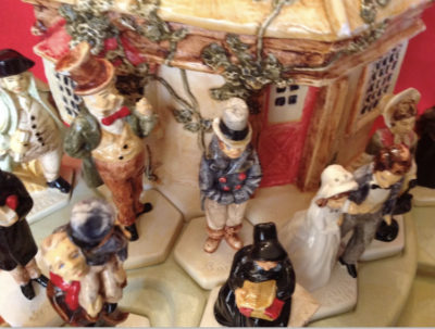 Rare Vtg Sebastian Miniatures Set Charles Dickens Family Christmas Carol 16p Lot - Image 4
