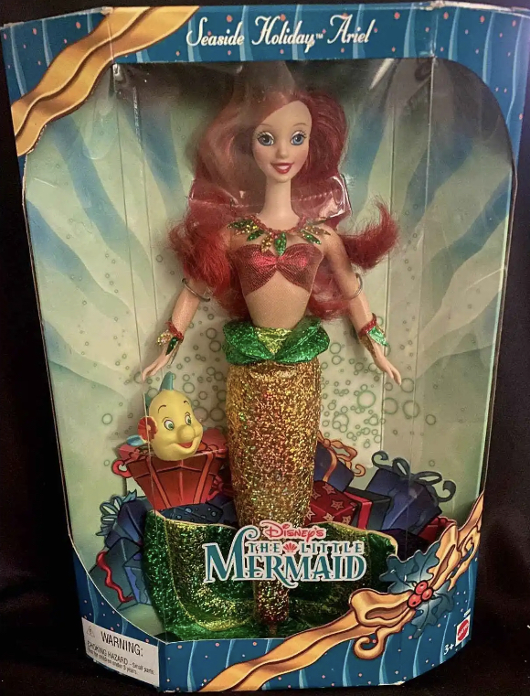 Disney’s The Little Mermaid Seaside Holiday Ariel 2000 Barbie Nrfb Rare ...