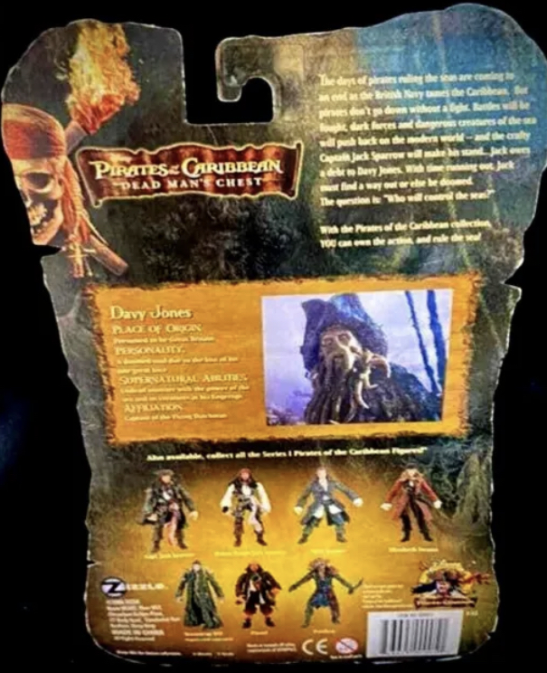 Pirates Of The Caribbean Dead Mans Chest Davy Jones Action Figure 2006 Treasure Trove