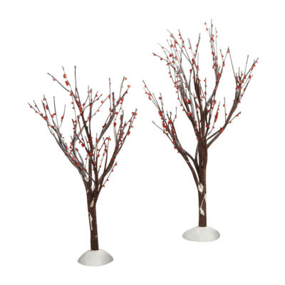 Dept 56 Winter Berry Trees Village Accessories 4020263