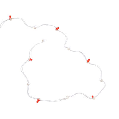 Dept 56 String Of 12 Red & White Lights Village Accessories 4025431