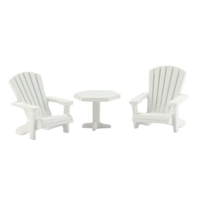 Dept 56 Picket Lane Table & Chairs Village Accessories 4025471