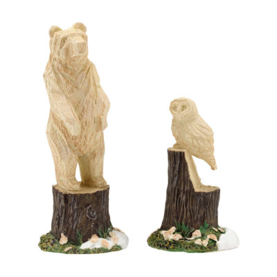 Dept 56 Woodland Carvings Village Accessories 4033841