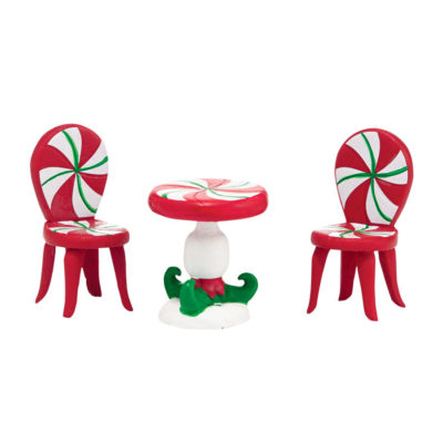 Dept 56 Peppermint Table & Chairs Village Accessories 4038867