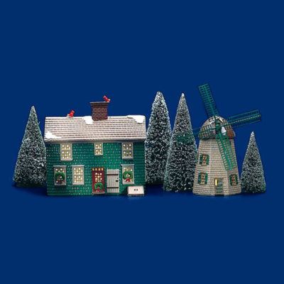 Dept 56 Home Sweet Home/ House & Windmill Original Snow Village 51268