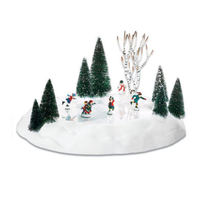 Dept 56 Village Animated Skating Pond Village Accessories 52299
