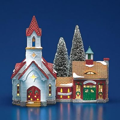Dept 56 Good Shepherd Chapel & Church School Original Snow Village 54240