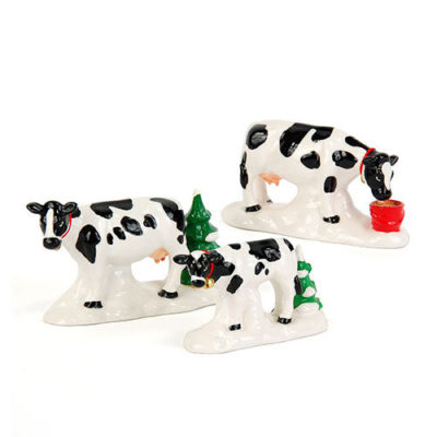 Dept 56 A Herd Of Holiday Heifers Original Snow Village 54550