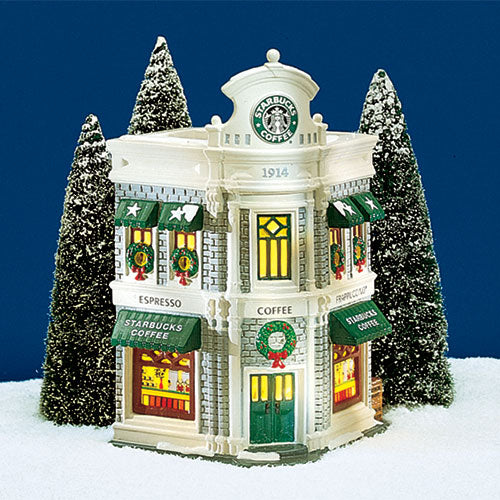 Retired Dept 56 Starbucks Snow Village retailer 54859