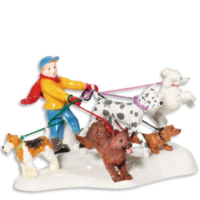 Dept 56 Who's Walking Who Original Snow Village 55260