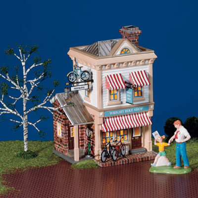 Dept 56 Wright Bike Shop Original Snow Village 55314