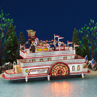 Dept 56 High Roller Riverboat Casino Original Snow Village 55330
