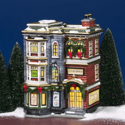 Dept 56 Main Street Office Building Original Snow Village 55363