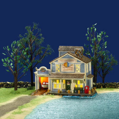 Dept 56 Cascades Marina Original Snow Village 55370