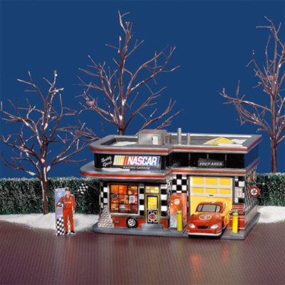 Dept 56 Nascar Garage Original Snow Village 55617