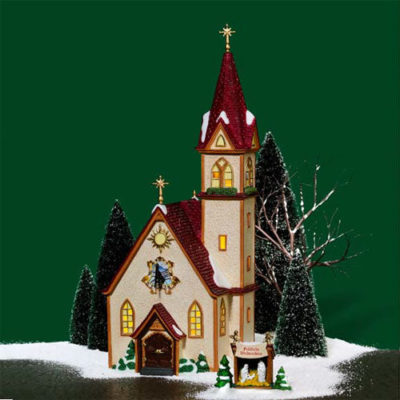Dept 56 Merry Christmas Church Alpine Village 56237