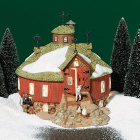 Dept 56 Whitehill Round Barn New England Village 56654