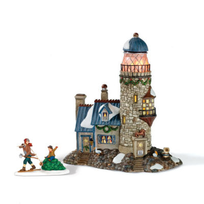 Dept 56 Christmas At Salt Bay Lighthouse New England Village 57007