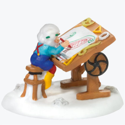 Dept 56 Santa's New Sleigh - Design #56 North Pole Series 57218