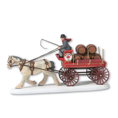 Dept 56 Canadian Pub Beer Wagon Dickens Village 58422