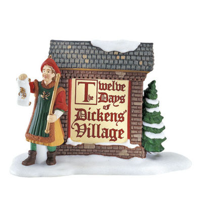 Dept 56 12 Days Of Dickens' Village Sign Dickens Village 58467