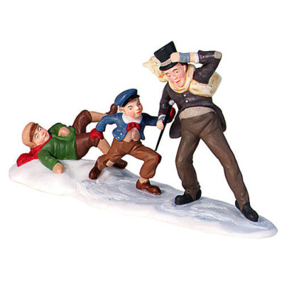 Dept 56 Sliding Down Cornhill With Bob Cratchit Dickens Village 58528