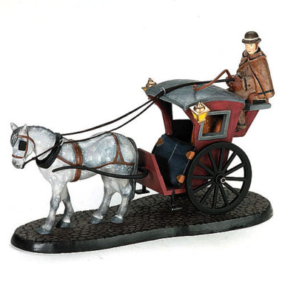 Dept 56 Sherlock Homes - The Hansom Cab Dickens Village 58534