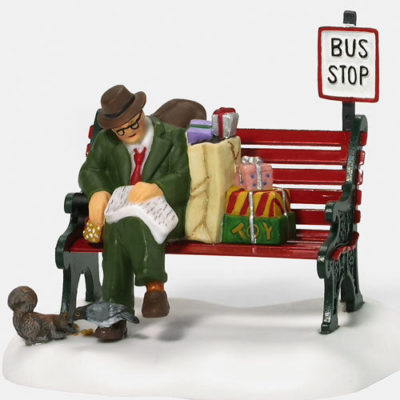 Dept 56 Asleep At The Bus Stop Christmas in the City 58993