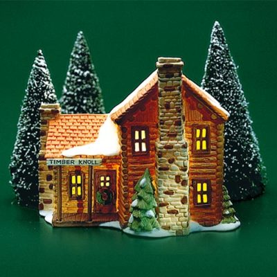 Dept 56 Timber Knoll Log Cabin New England Village 65447