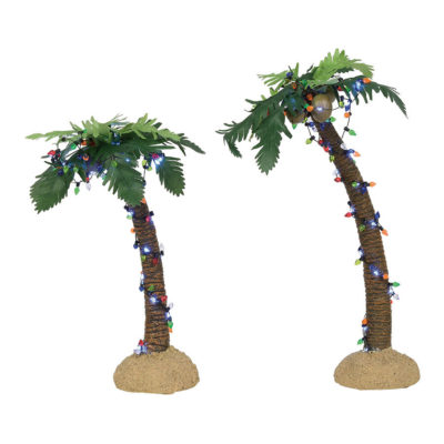 Dept 56 Lit Palm Trees Village Accessories 6003839