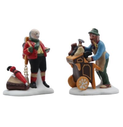 Dept 56 Cobbler & Clock Peddler Dickens Village 58394