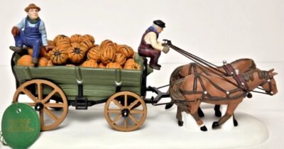Dept 56 Harvest Pumpkins Wagon New England Village 56591