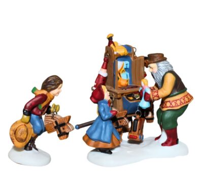 Dept 56 Christmas Bazaar toy Vendor & Cart New England Village 56597