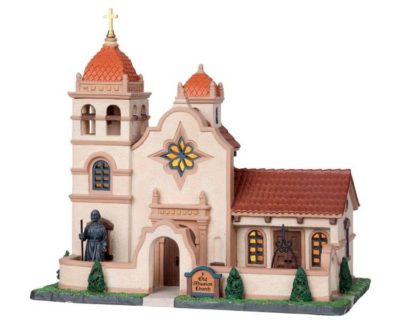 Lemax Village Old Mission Church Lighted Building 05025