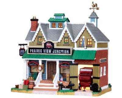 Lemax Village Prairie View Junction Lighted Building 05032