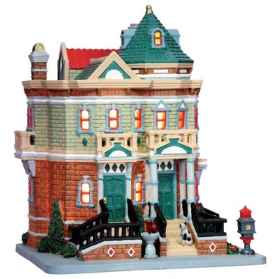 Lemax Village Paddy's Brownstone Lighted Building 05044