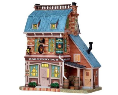 Lemax Village Hog Penny Pub Lighted Building 05097