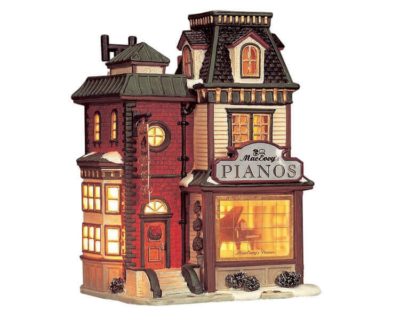 Lemax Village Mac Evoy's Pianos Lighted Building 05454