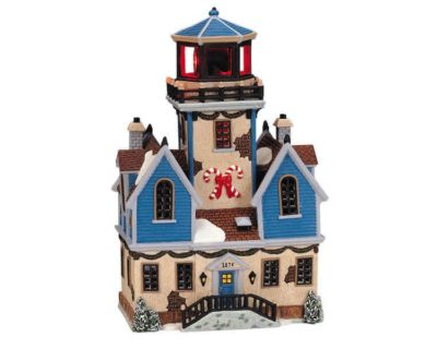 Lemax Village Old Pier Lighthouse Lighted Building 05481