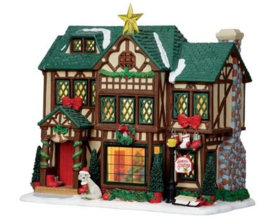 Lemax Village Tudor Style House Lighted Building 15205