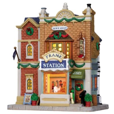 Lemax Village Frame Station Lighted Building 15213