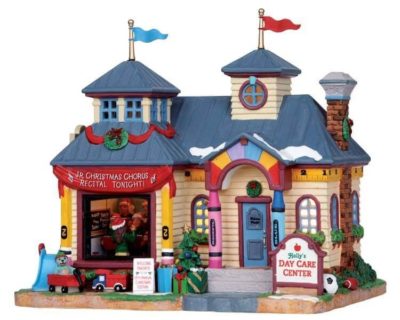 Lemax Village Holly's Day Care Center Lighted Building 15222