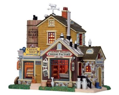 Lemax Village Sunset Valley Cheese Factory Lighted Building 15226