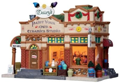 Lemax Village Daisy's Ceramics Studio Lighted Building 15228
