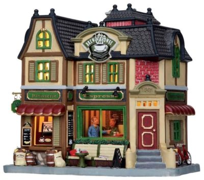 Lemax Village Espresso Bar Lighted Building 15245