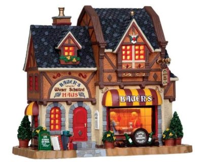 Lemax Village Bauer's Wiener Schnitzel Haus Lighted Building 15261