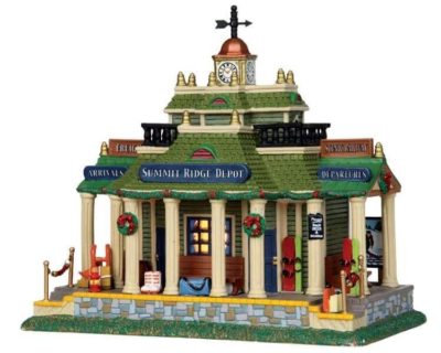 Lemax Village Summit Ridge Depot Lighted Building 15265